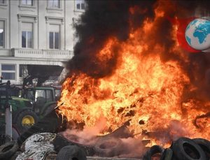 Brüksel’de Çiftçilerden MERCOSUR Anlaşmasına Büyük Tepki