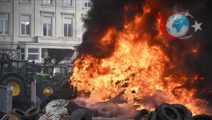 Brüksel’de Çiftçilerden MERCOSUR Anlaşmasına Büyük Tepki