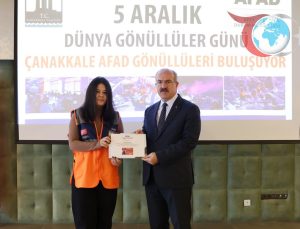 Çanakkale’de AFAD Gönüllülerine Anlamlı Kimlik Teslim Töreni