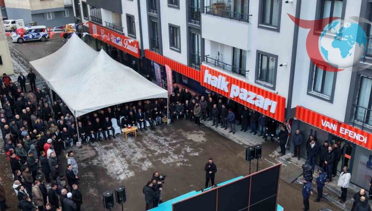 Erzurum Büyükşehir Belediyesi’nden Halk Pazarı Atağı: Vaniefendi’de 10. Şube Açıldı