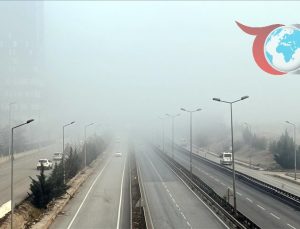 Kırıkkale’de Yoğun Sis Trafiği Olumsuz Etkiledi