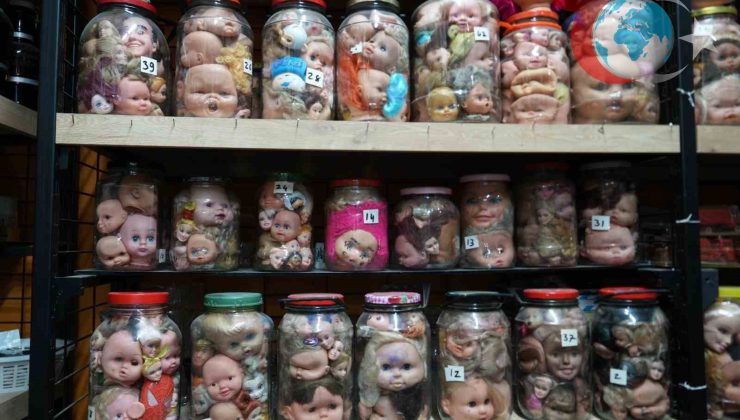 Kocaeli’de Eşsiz Bebek Kafası Koleksiyonu Sergileniyor