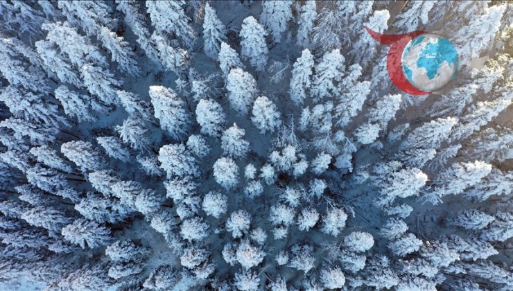 Küre Dağları’nın Karla Kaplı Büyüleyici Güzelliği Ortaya Çıktı