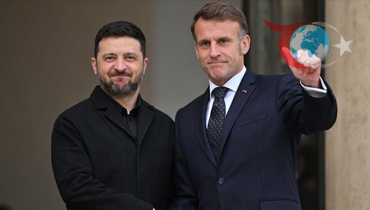 Macron ve Zelenskiy Elysee Sarayı’nda Barış Görüşmelerinde Buluştu