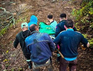 Ormanda Yaralanan İşçi İçin Hızlı Kurtarma Operasyonu