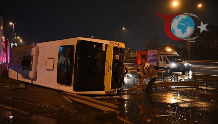 Şile Otoyolu’nda Özel Halk Otobüsü Devrildi: Kriz Anları ve Kurtarma Çalışmaları