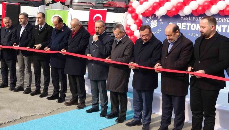 Yeşilyurt’ta 70 Milyon TL’lik Beton Santrali Törenle Hizmete Açıldı